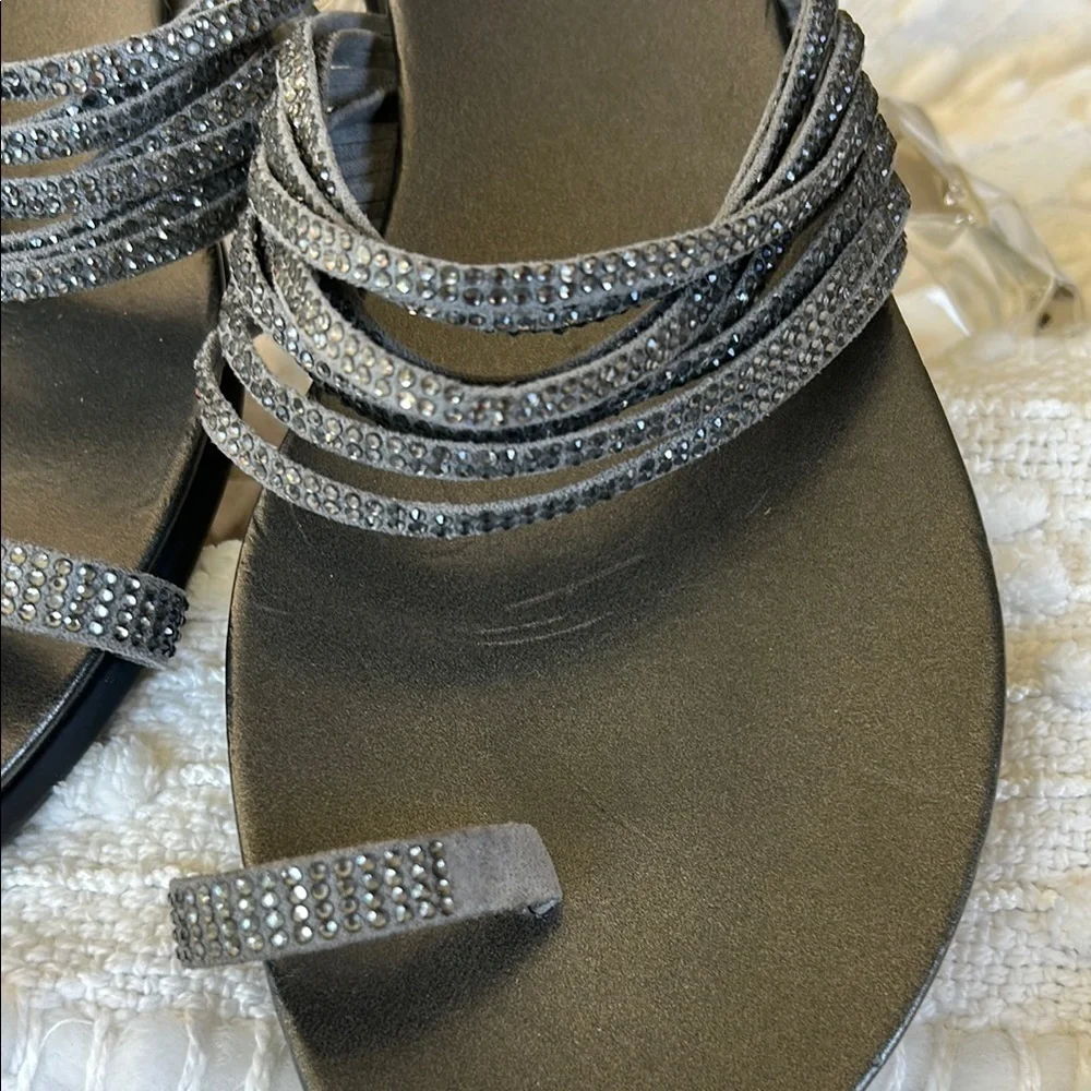Vince Camuto Gray Sandals with Decorative Straps